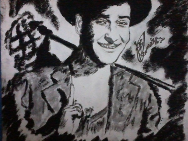Charcoal Sketch Of Legendary “Raj Kapoor”!!! - DesiPainters.com