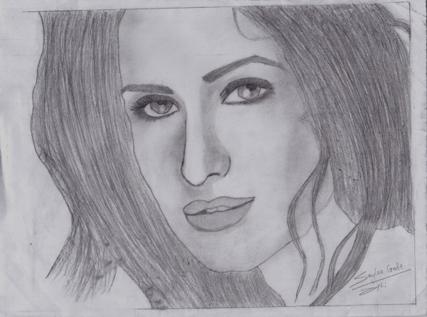Pencil Sketch Of Katrina Kaif By Saylee Gade - DesiPainters.com
