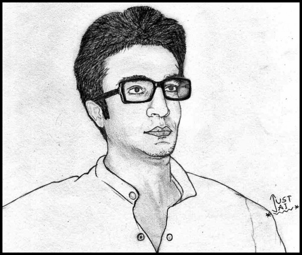 Pencil Sketch Of My Friend Anish - DesiPainters.com