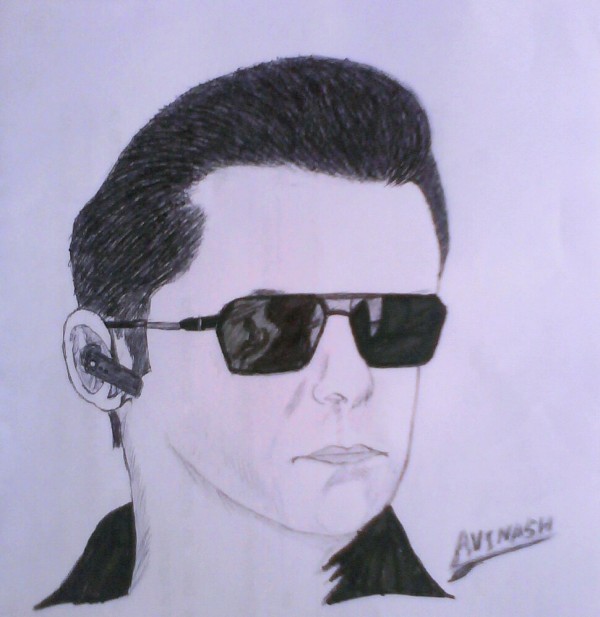 Pencil Sketch Of Actor Salman Khan