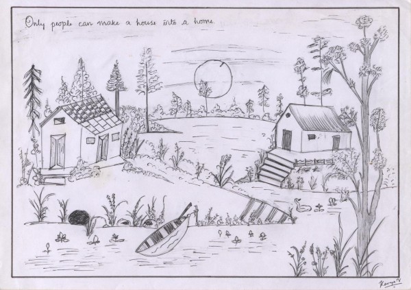 Pencil Sketch Of A Scenery