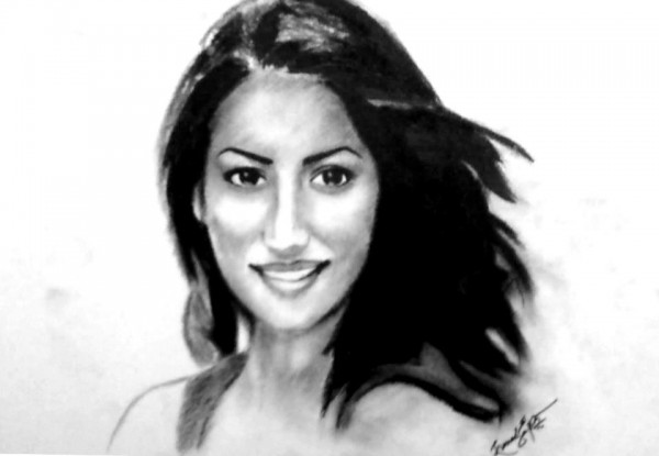 Pencil Sketch Of Actress Yami Gautam 