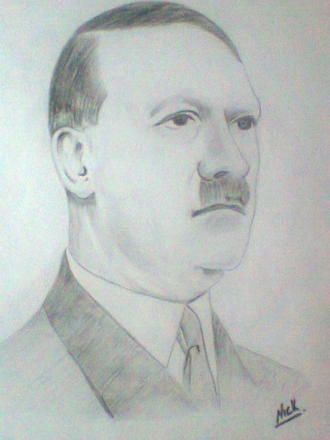 Pencil Sketch Of Adolf Hitler