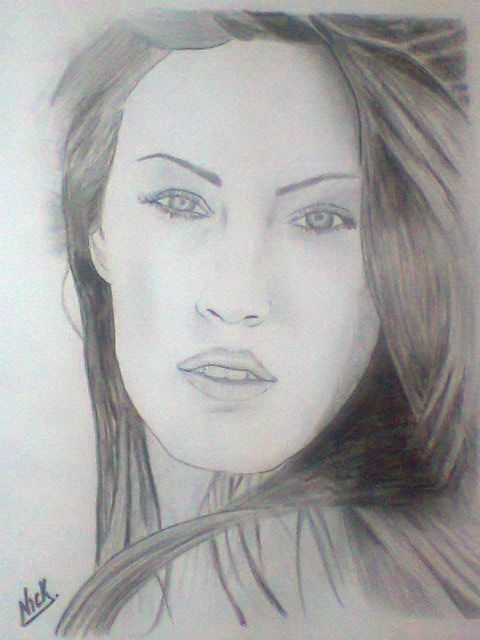 Sketch Of Actress Megan Fox