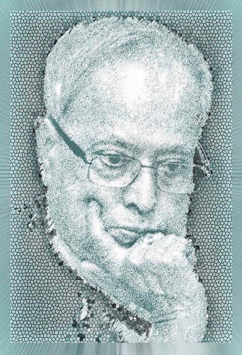 Digital Painting Of Pranab Dada