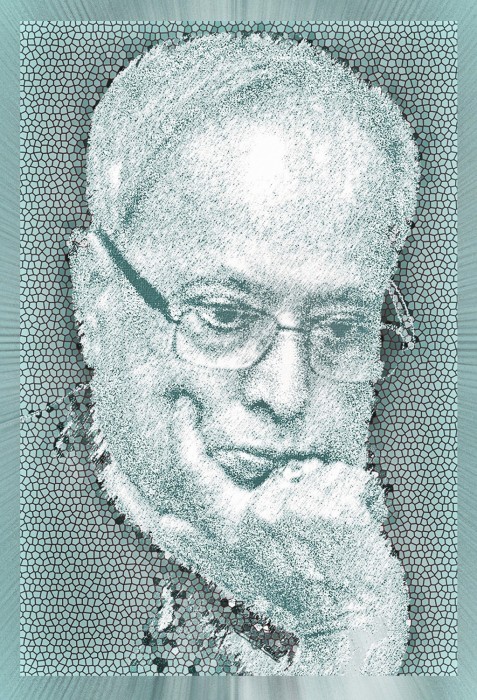 Digital Painting Of Pranab Dada - DesiPainters.com