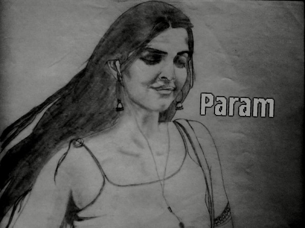 Pencil Sketch Of Sonam Kapoor - DesiPainters.com