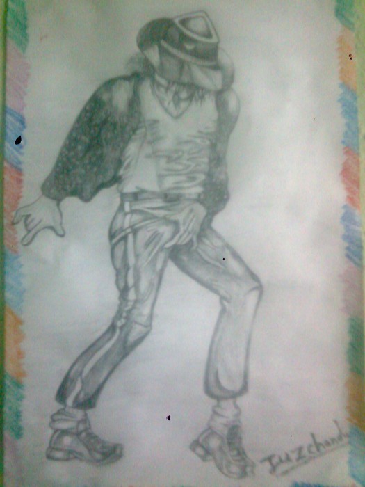 Pencil Sketch Of Michael Jackson - DesiPainters.com