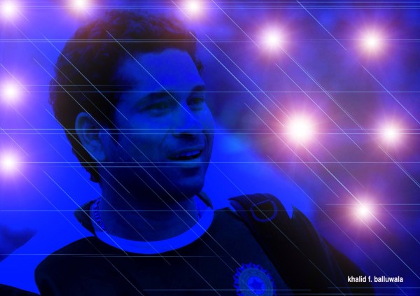 Digital Sketch Of Sachin Tendulkar