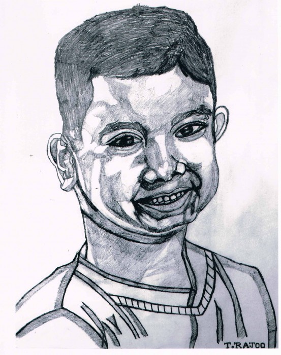 Pencil Sketch Of A Boy By T Rajoo