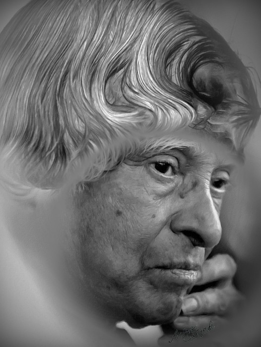 Digital Painting Of A.P. J.Abdul Kalam