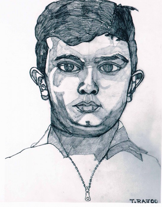 My School Days Sketch Of T.Rajoo - DesiPainters.com