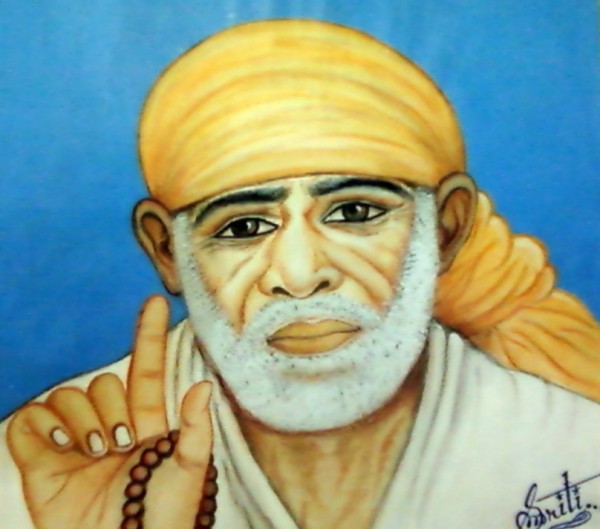 Painting Of Sai Baba By Smriti - DesiPainters.com