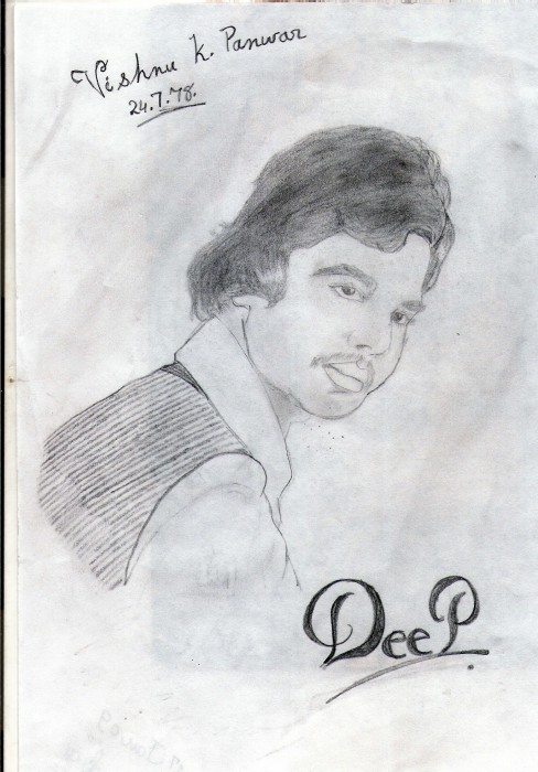 Pencil Sketch Of My Dad By Deep