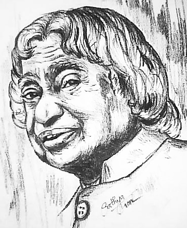 Sketch Of Dr. APJ Abdul Kalam - DesiPainters.com