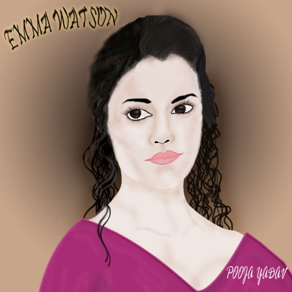 Digital Painting Of Emma Watson - DesiPainters.com