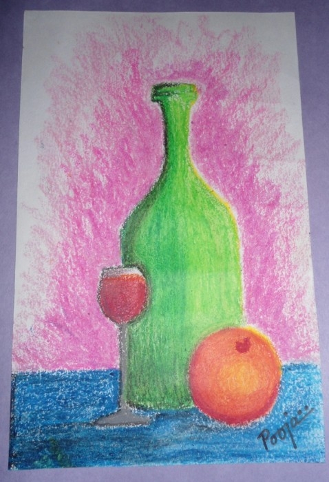 Crayon Painting By Pooja Lodhi