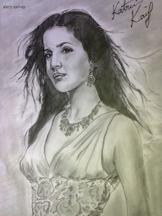 Sketch Of Bollywood Actress Katrina Kaif