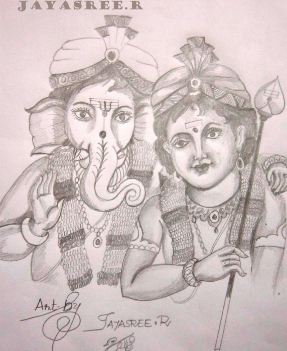 Pencil Sketch By Jayasree R - DesiPainters.com