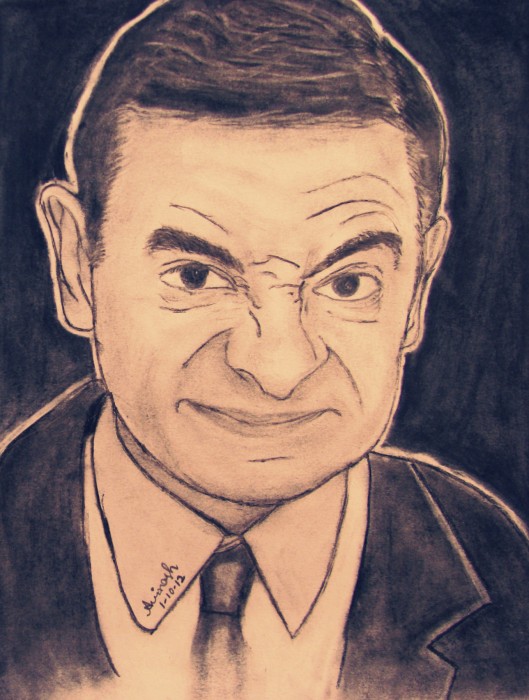 Sketch Of Hollywood Comedian Mr Bean - DesiPainters.com
