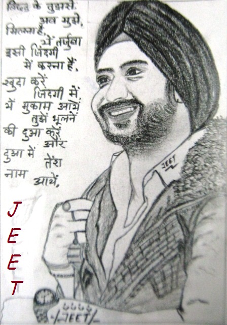 Charcoal Sketch By Jeet - DesiPainters.com