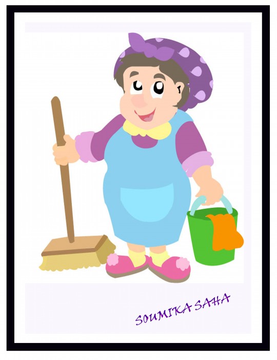 Digital Painting Of A Sweeper