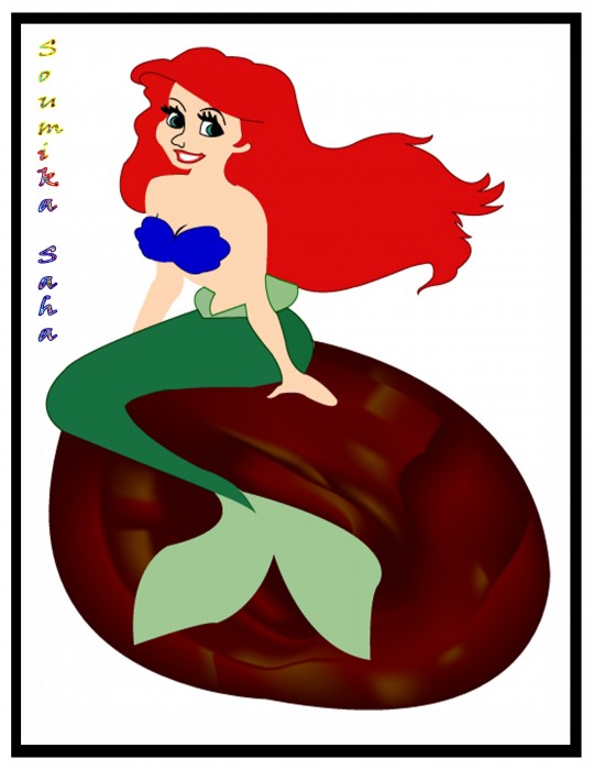 Digital Painting Of A Mermaid - DesiPainters.com