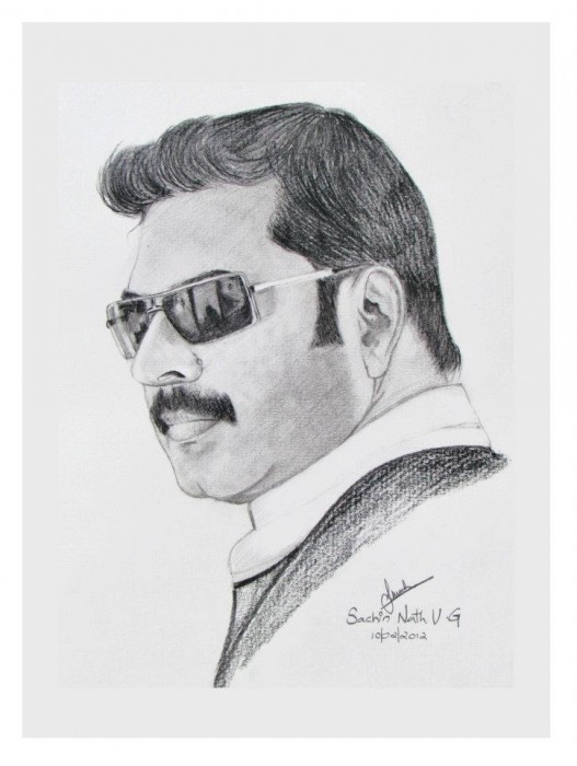 Charcoal Sketch By Sachin Nath Vg - DesiPainters.com