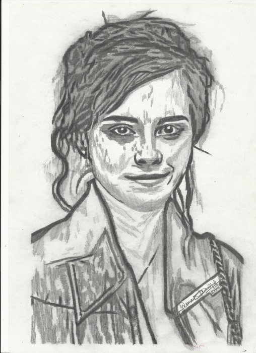 Sketch Of Hollywood Actress Emma Watson