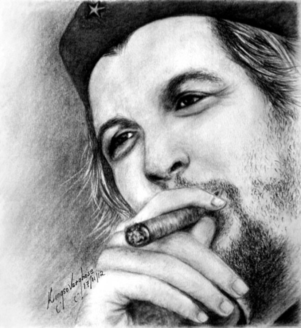 Pencil Sketch Of Che Guevara