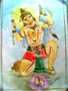 Painting Of Shri Hanumaan Ji - DesiPainters.com