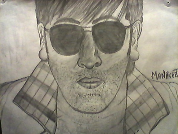 Sketch Of Actor Ranbir Kapoor