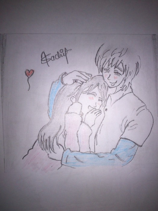 Pencil Sketch Of A Love Couple