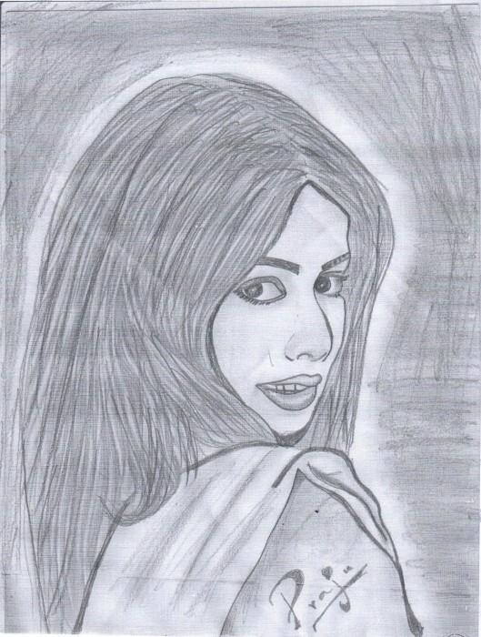Sketch Of Actress Genelia D'souza