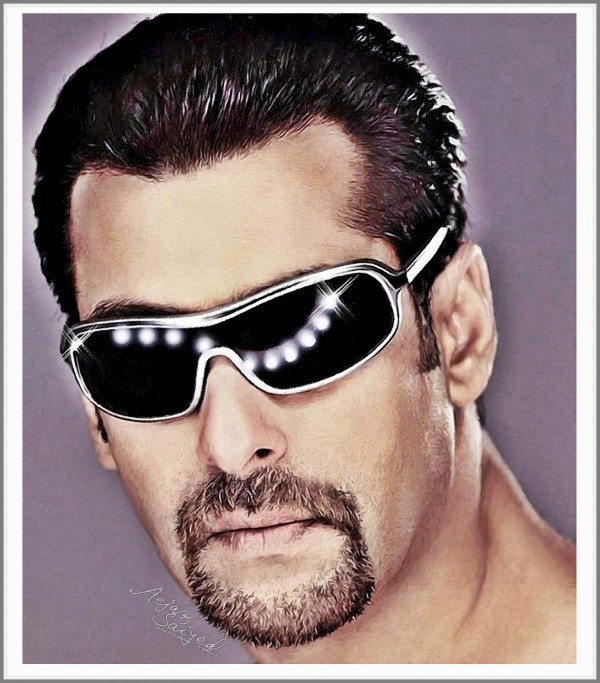 Digital Painting Of Actor Salman Khan
