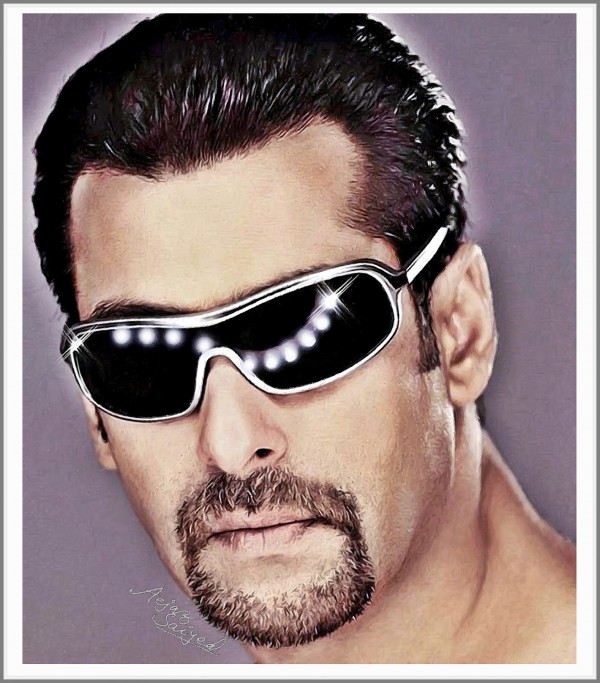 Digital Painting Of Actor Salman Khan - DesiPainters.com