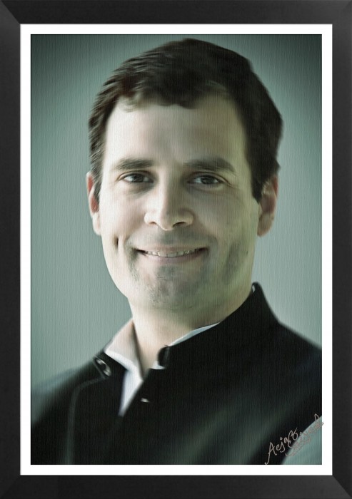 Digital Painting Of Rahul Gandhi - DesiPainters.com