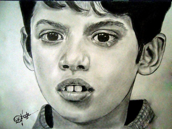 Pencil Sketch Of Darsheel Safary