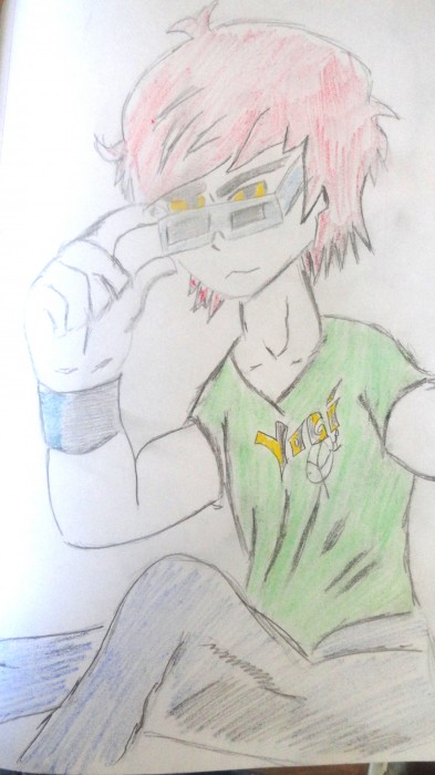 Pencil Color Sketch Of A Boy