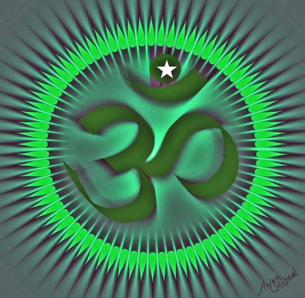 Digital Painting Of Om