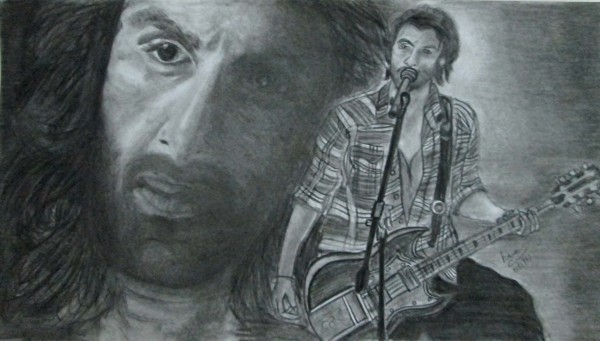 Pencil Sketch Of Actor Ranbir Kapoor