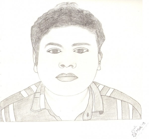 Pencil Sketch Of A Boy - DesiPainters.com