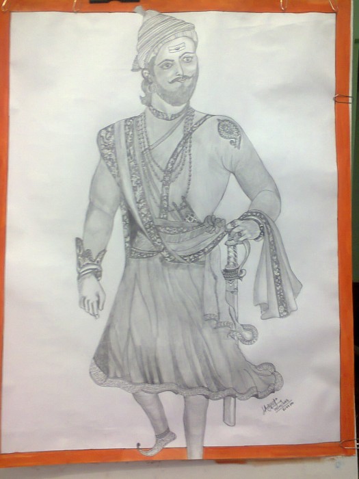 Pencil Sketch Of Shivaji Rao