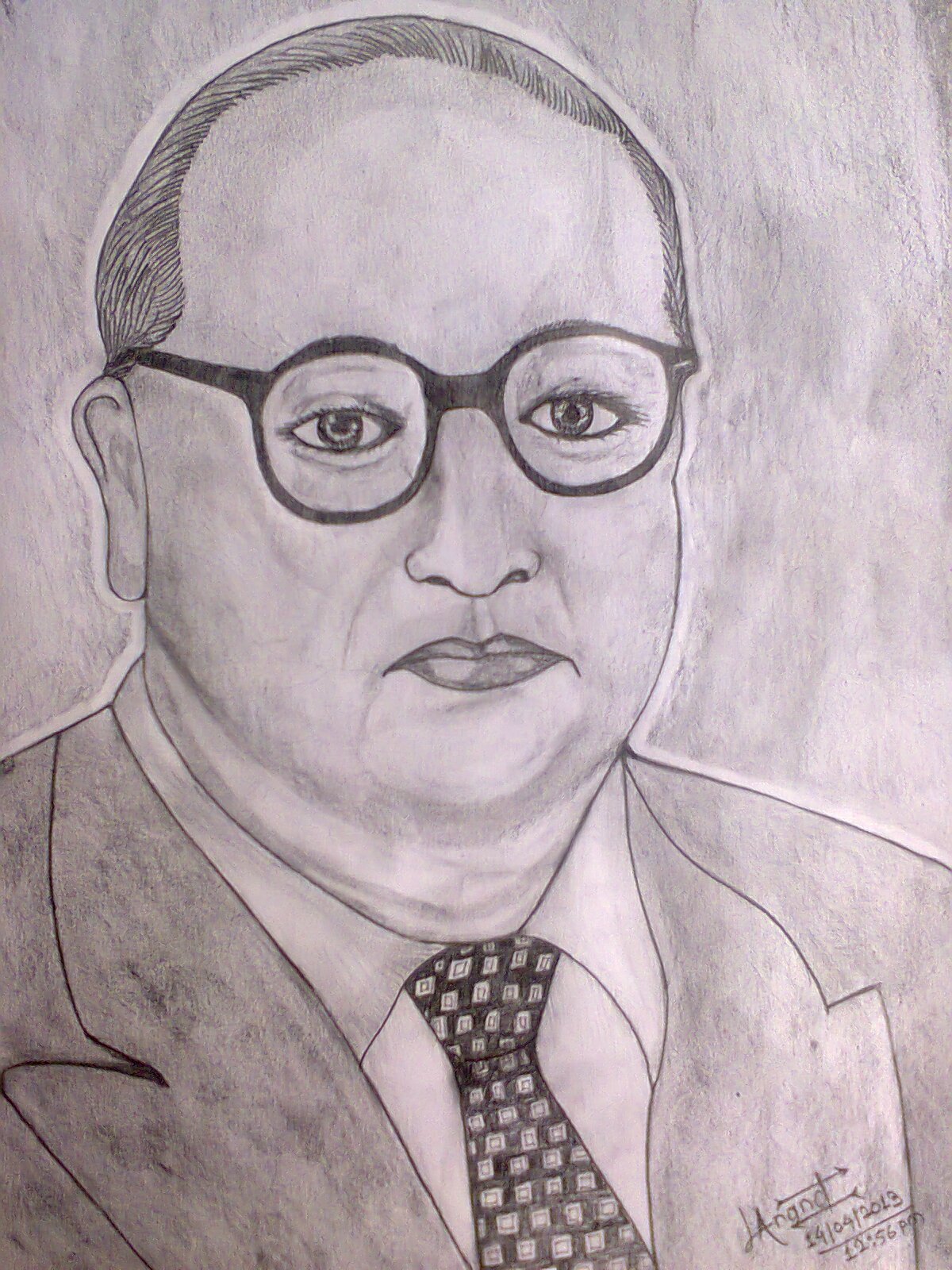 How to draw B.R Ambedkar very easily।Dr Babasaheb Ambedkar jayanti drawing। Drawing with oil pastel - YouTube