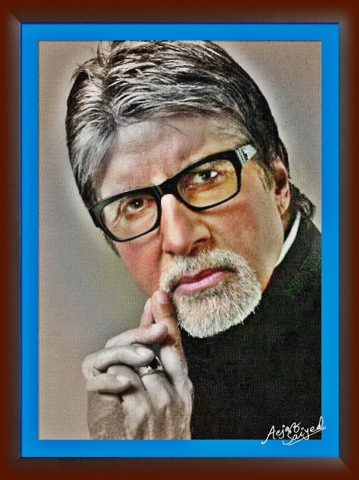 Digital Painting Of Amitabh Bachchan