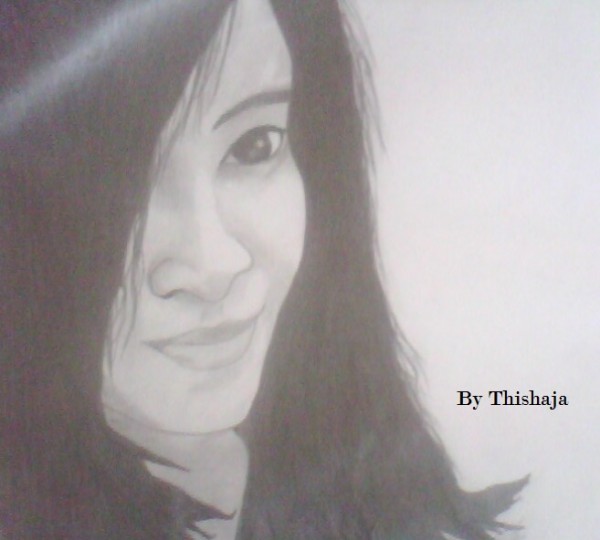 Charcoal Sketch Made By Thishaja - DesiPainters.com