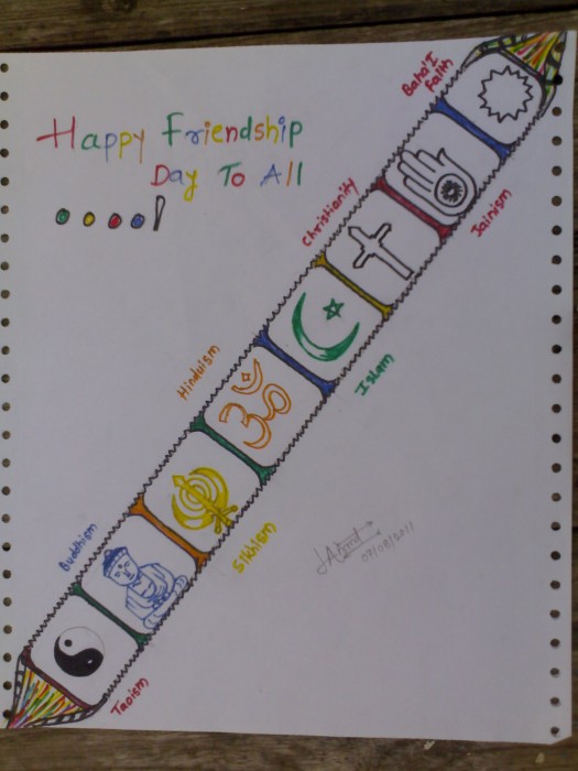 Painting Made By Andy On Friendship Day