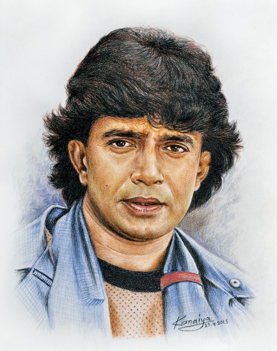 Painting Of Actor Mithun Chakraborty