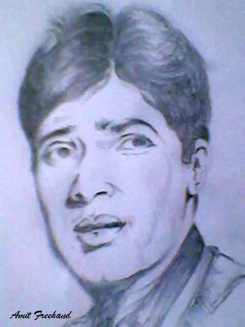 Painting Of Actor Late Shri Rajesh Khanna