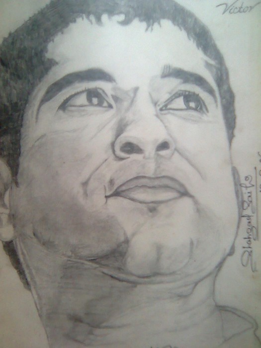 Sketch Of Sachin Tendulkar by Shahzad - DesiPainters.com
